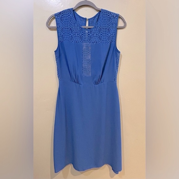 BCBGMaxAzria Blue Trina Lace Blocked Dress. Women’s Size Small. NWOTS - Picture 4 of 6